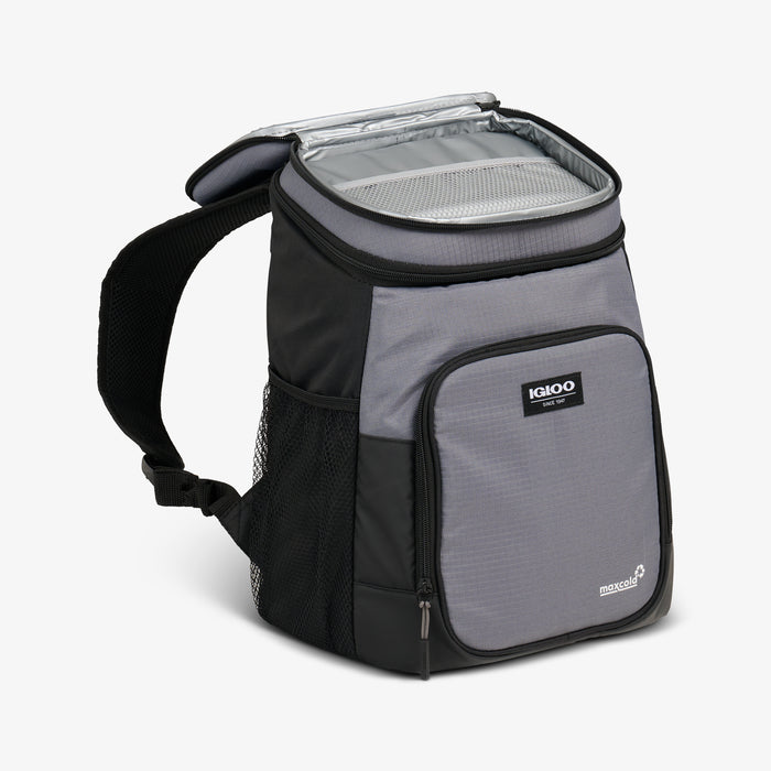 Storage View | Latitude Hardtop 18-Can Backpack::Carbonite::Crush-proof lid