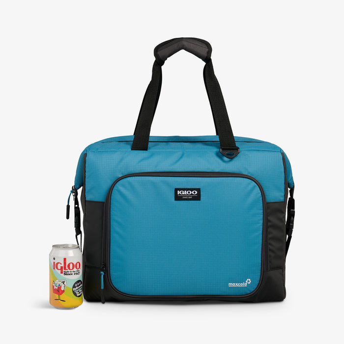 Size View | Latitude Snapdown 36-Can Cooler Bag::Modern Blue::Holds 36 cans