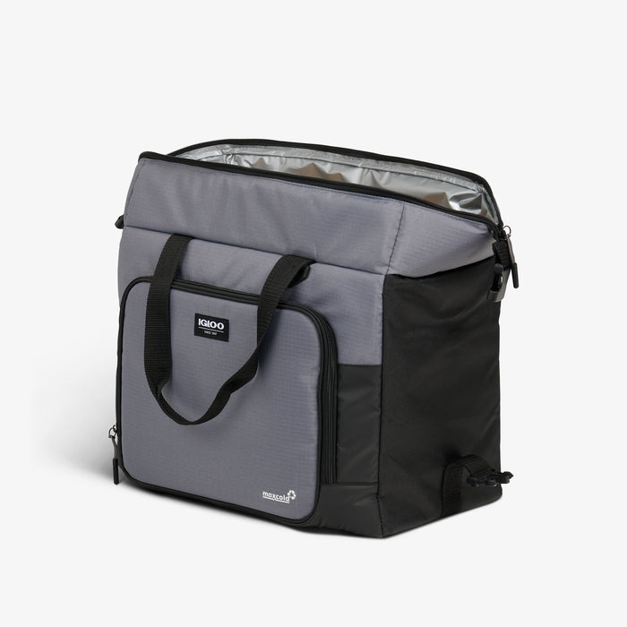 Open View | Latitude Snapdown 36-Can Cooler Bag::Carbonite::MaxCold insulation