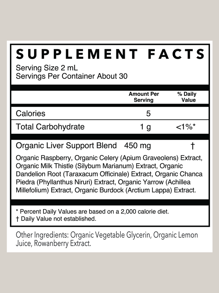 Liver Support Herbal Tincture | 2 oz
