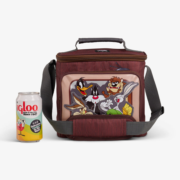 Size View | Looney Tunes™ TV Square Lunch Cooler Bag::::Holds up to 9 cans