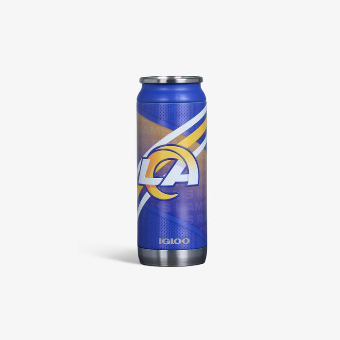 Front View | Los Angeles Rams 16 Oz Can::::Durable stainless steel