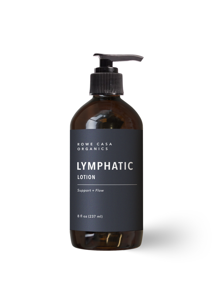 Natural lymphatic lotion for lymphatic drainage and healthy circulation.