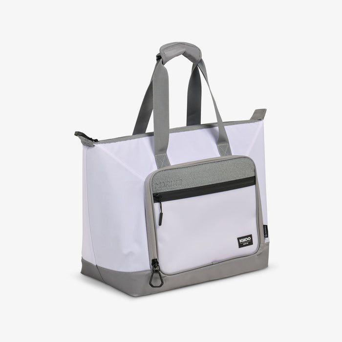Angle View | Marine 30-Can Tote::::Dual grab handles