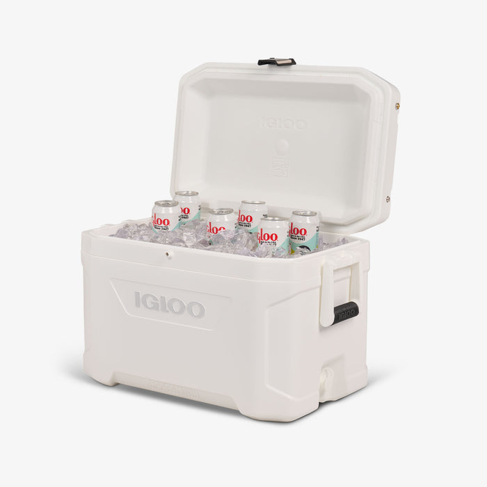 Open View | Marine Elite 54 Qt Cooler::::Insulated body & lid