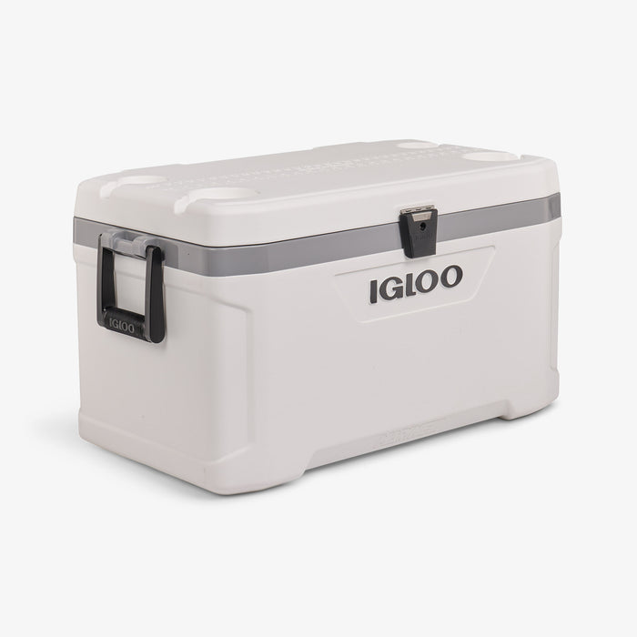 Angle View | Marine Ultra 70 Qt Cooler::::Cup holders