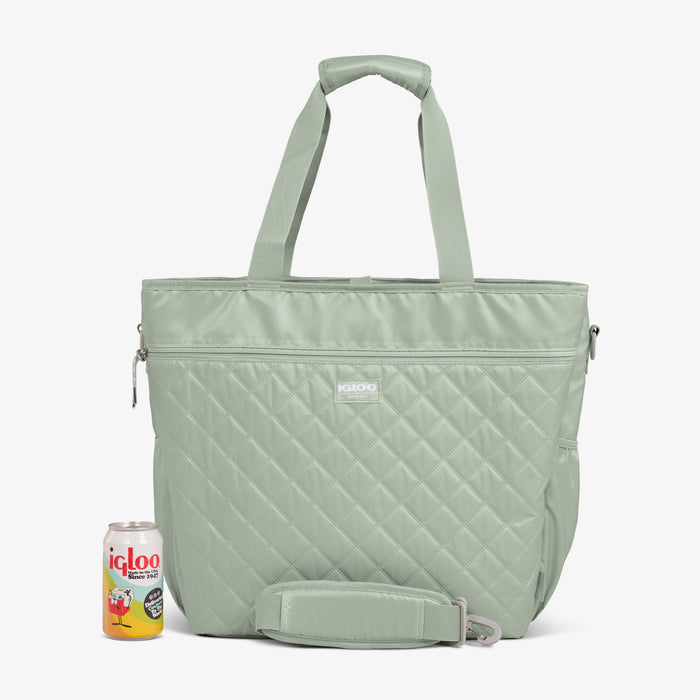 Size View | MaxCold DUO Dual Compartment Tote Cooler Bag::::Holds up to 30 cans
