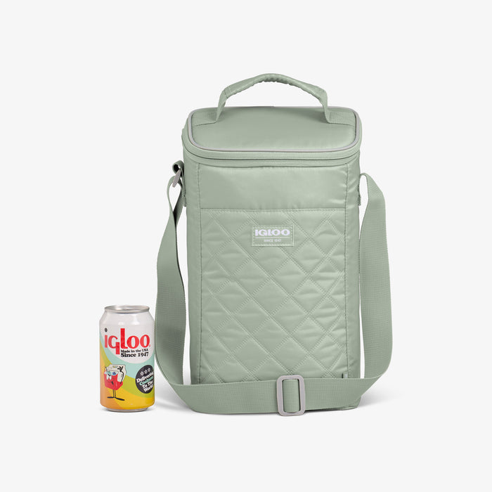 Size View | MaxCold DUO Vertical Crossbody Cooler Bag::::Advanced MaxCold® insulation