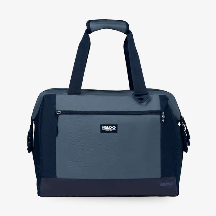 Front View | MaxCold Evergreen Snapdown 36-Can Bag::::Made with eco-friendly REPREVE®
