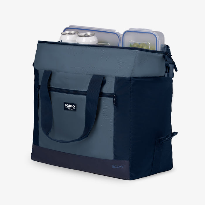 Open View | MaxCold Evergreen Snapdown 36-Can Bag::::MaxCold® insulation