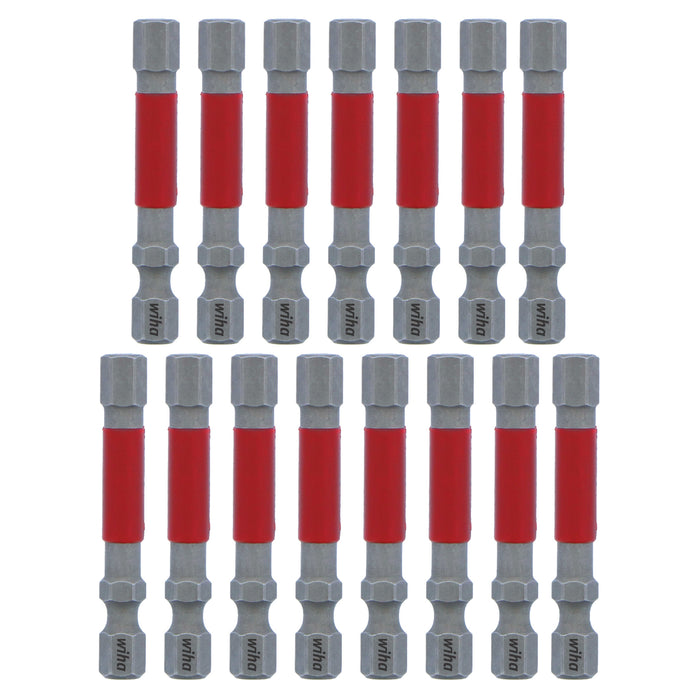 Wiha 76675 MaxxTor Impact Bit Hex 1/4" - 49mm - 15 Pack