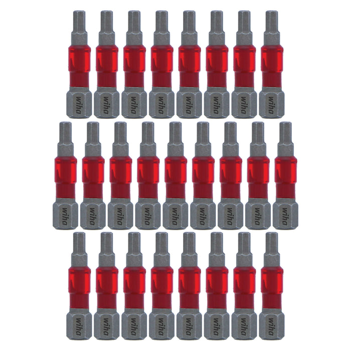 Wiha 76630 MaxxTor Impact Bit Hex 1/8" - 29mm - 25 Pack