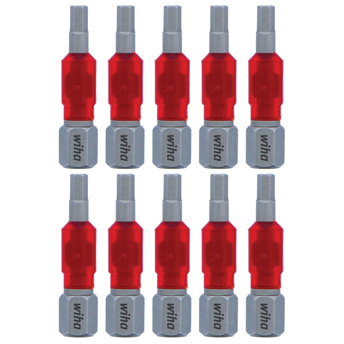 Wiha 76523 MaxxTor Impact Bit Hex 3.0mm - 29mm - 10 Pack
