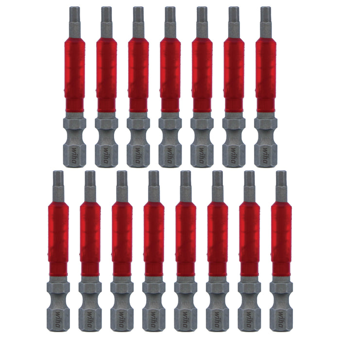 Wiha 76663 MaxxTor Impact Bit Hex 3.0mm - 49mm - 15 Pack