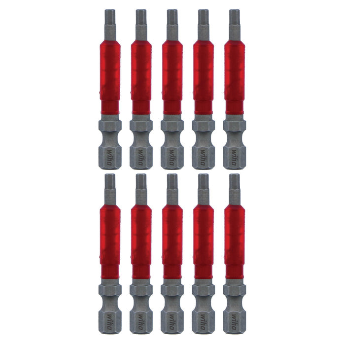 Wiha 76563 MaxxTor Impact Bit Hex 3.0mm x 49mm - 10 Pack