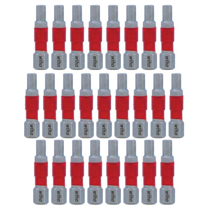 Wiha 76624 MaxxTor Impact Bit Hex 4.0mm - 29mm - 25 Pack