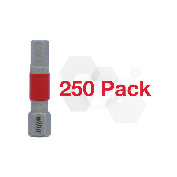 Wiha 76519 MaxxTor Impact Bit Hex 5.0mm - 29mm - 250 Pack