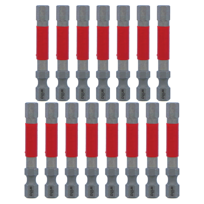 Wiha 76666 MaxxTor Impact Bit Hex 6.0mm - 49mm - 15 Pack
