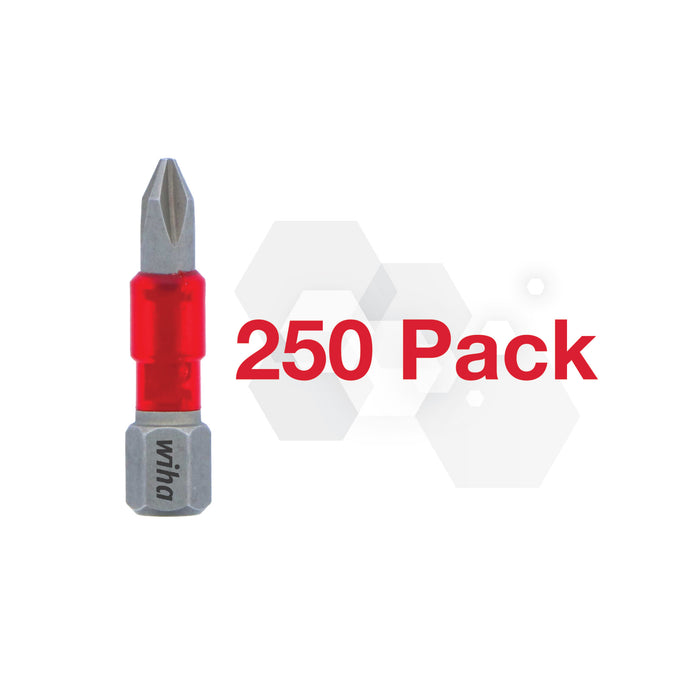 Wiha 76581 MaxxTor Impact Bit Phillips #1 - 29mm - 250 Pack