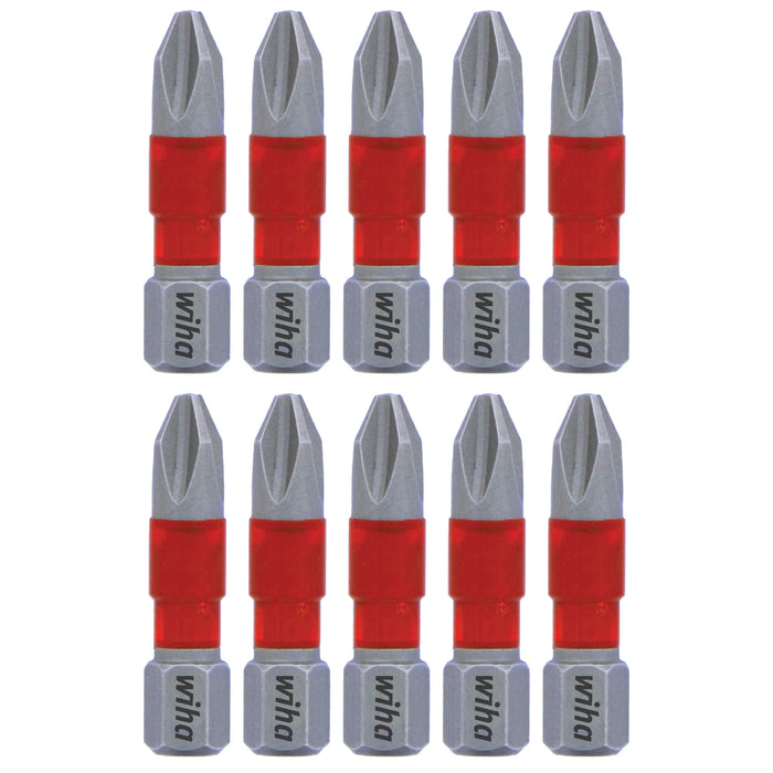 Wiha 76502 MaxxTor Impact Bit Phillips #2 - 29mm - 10 Pack