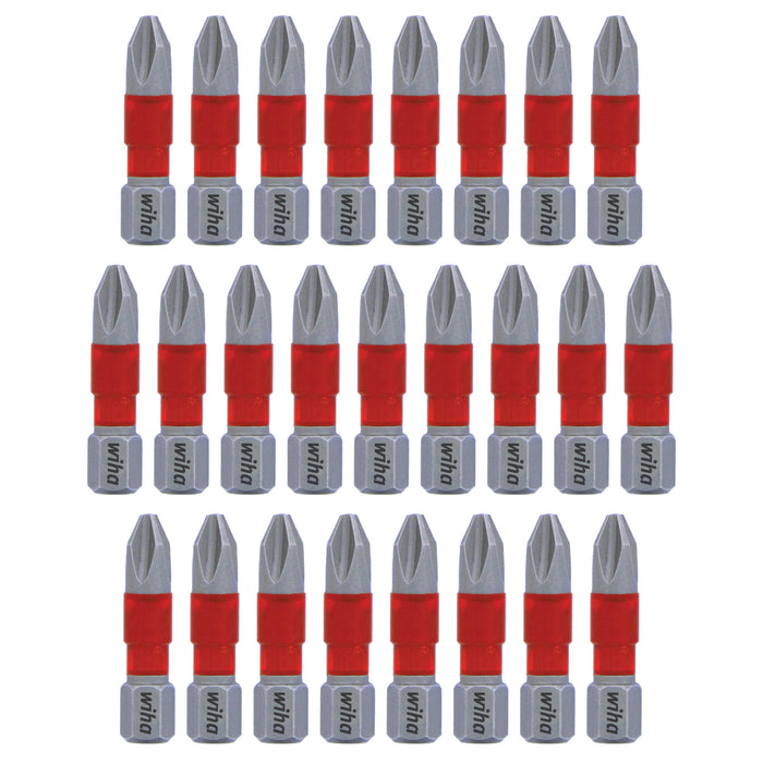 Wiha 76602 MaxxTor Impact Bit Phillips #2 - 29mm - 25 Pack