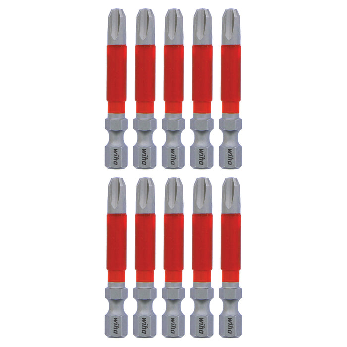 Wiha 76545 MaxxTor Impact Bit Phillips #3 - 49mm - 10 Pack