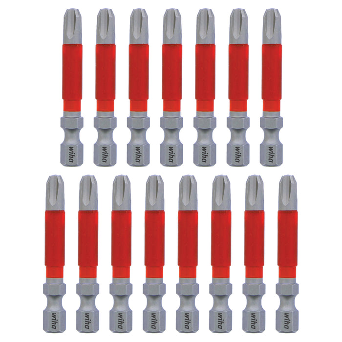 Wiha 76643 MaxxTor Impact Bit Phillips #3 - 49mm - 15 Pack