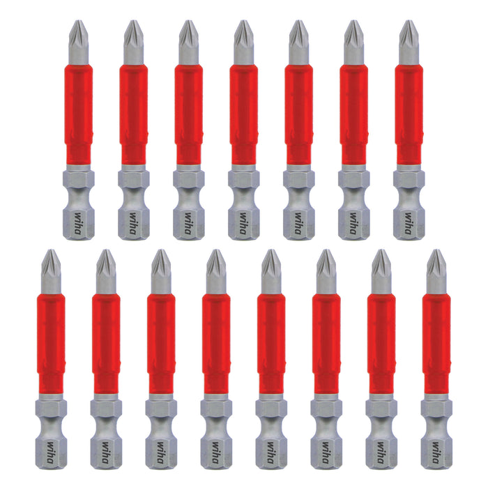Wiha 76647 MaxxTor Impact Bit Pozi #1 - 49mm - 15 Pack