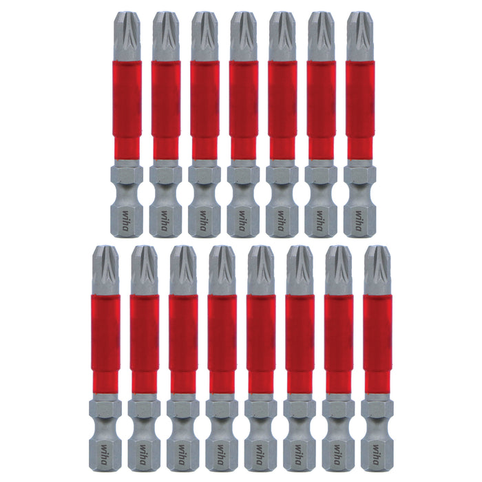 Wiha 76649 MaxxTor Impact Bit Pozi #3 - 49mm - 15 Pack