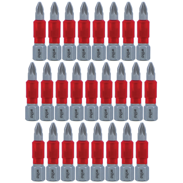 Wiha 76606 MaxxTor Impact Bit Pozidriv #1 - 29mm - 25 Pack