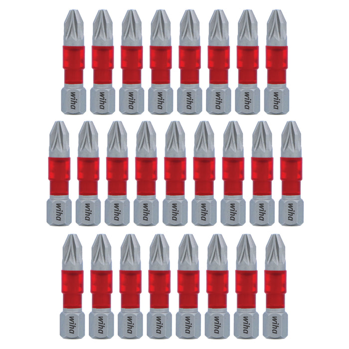 Wiha 76607 MaxxTor Impact Bit Pozidriv #2 - 29mm - 25 Pack