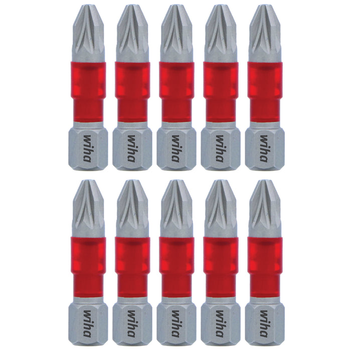 Wiha 76507 MaxxTor Impact Bit Pozidriv #2 x 29mm - 10 Pack