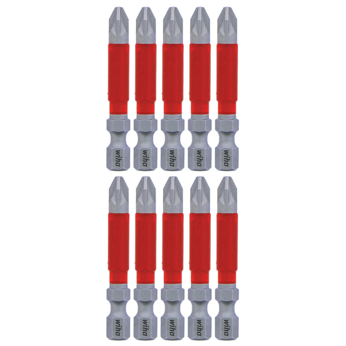 Wiha 76549 MaxxTor Impact Bit Pozidriv #2 x 49mm - 10 Pack