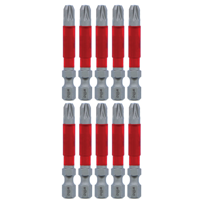 Wiha 76550 MaxxTor Impact Bit Pozidriv #3 x 49mm - 10 Pack