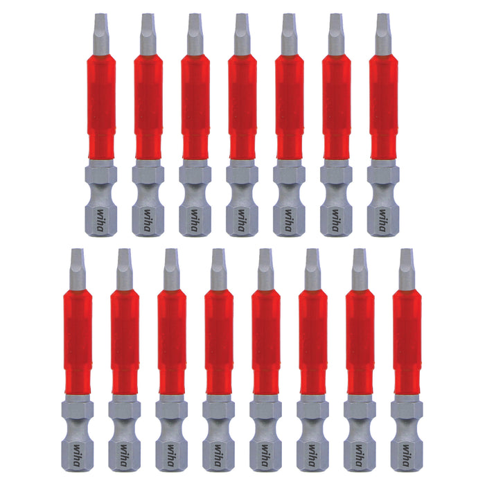 Wiha 76644 MaxxTor Impact Bit Square #1 - 49mm - 15 Pack