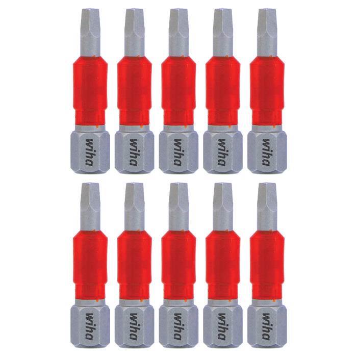 Wiha 76538 MaxxTor Impact Bit Square #1 x 29mm - 10 Pack