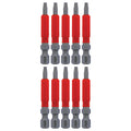 Wiha 76553 MaxxTor Impact Bit Torx T10 x 49mm - 10 Pack