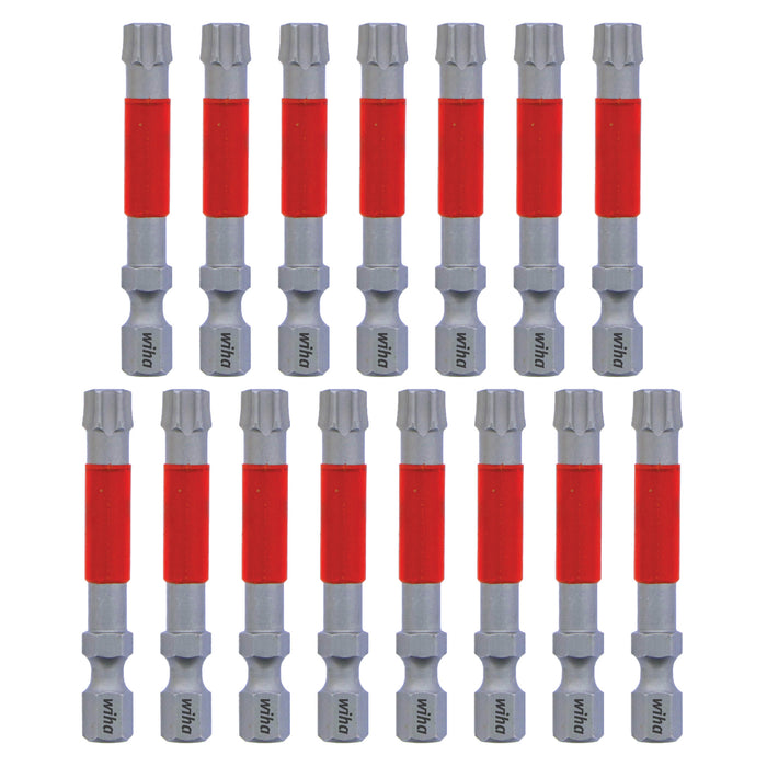 Wiha 76656 MaxxTor Impact Bit Torx T40 - 49mm - 15 Pack