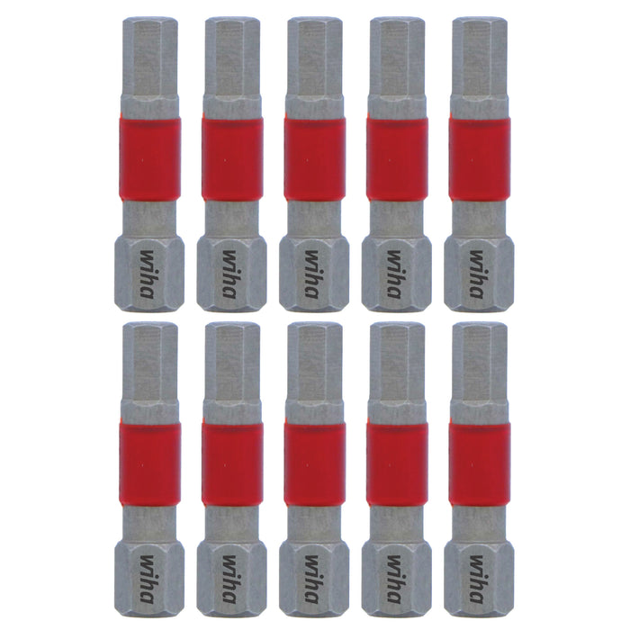 Wiha 76525 MaxxTor Impact Insert Bit Hex 5.0mm x 29mm - 10 Pack