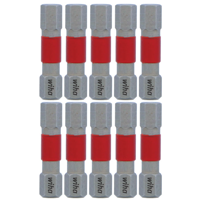 Wiha 76526 MaxxTor Impact Insert Bit Hex 6.0mm x 29mm - 10 Pack