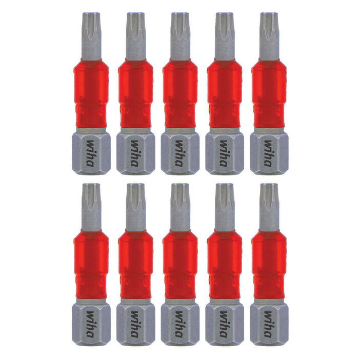 Wiha 76511 MaxxTor Impact Insert Bit Torx T15 - 29mm - 10 Pack
