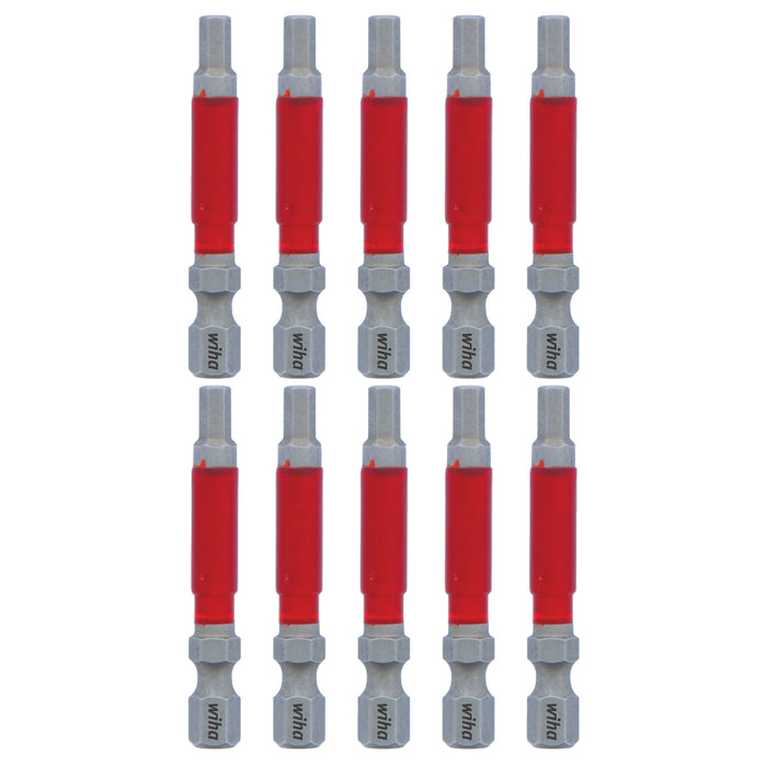 Wiha 76572 MaxxTor Impact Power Bit Hex 5/32" x 49mm 10 Pack