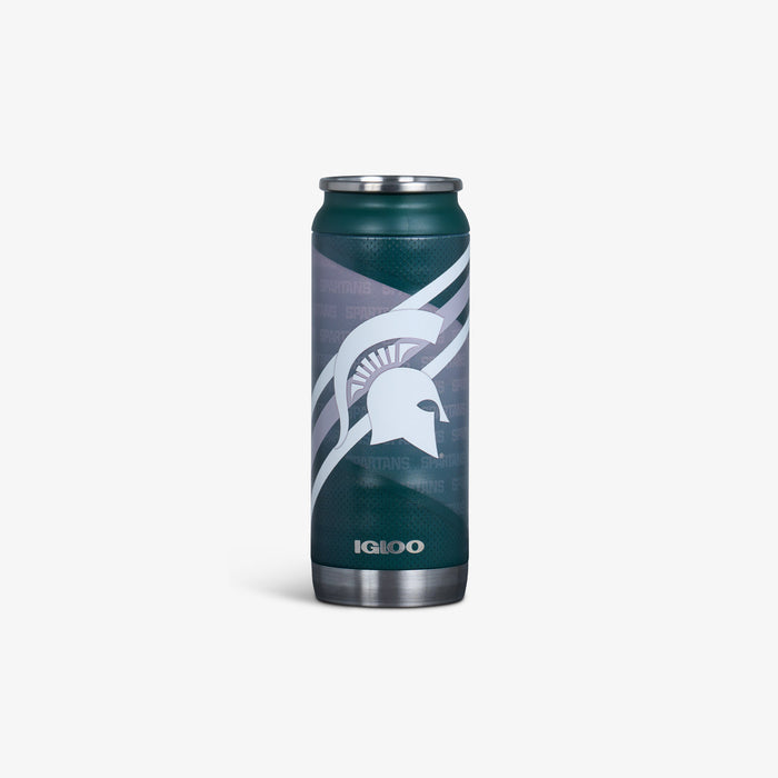 Front View | Michigan State University® 16 Oz Can::::Durable stainless steel
