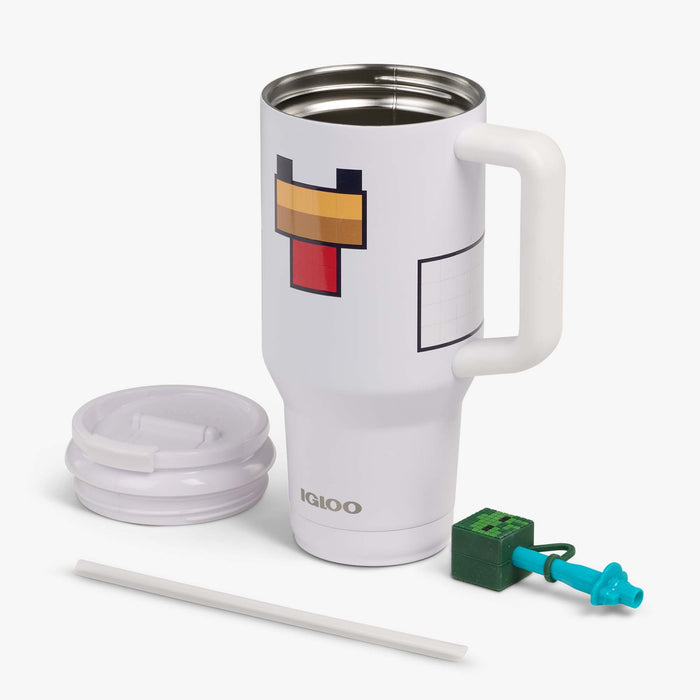 Parts View | Minecraft Chicken Jockey 32 Oz Travel Mug::::Double-wall, vacuum-insulated
