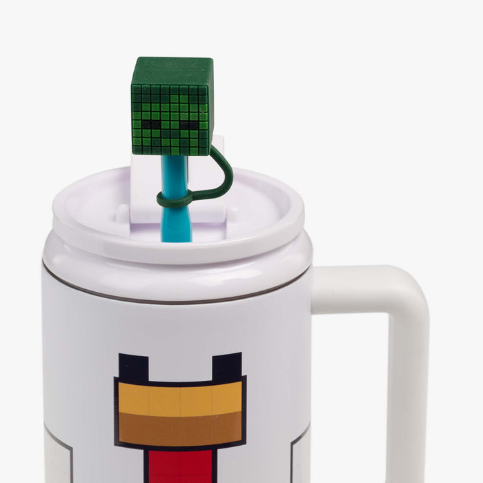 Straw View | Minecraft Chicken Jockey 32 Oz Travel Mug::::Zombie straw topper