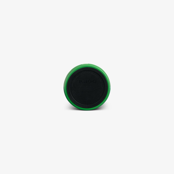Bottom View | Minecraft Creeper 16 Oz Can::::Built-in coaster
