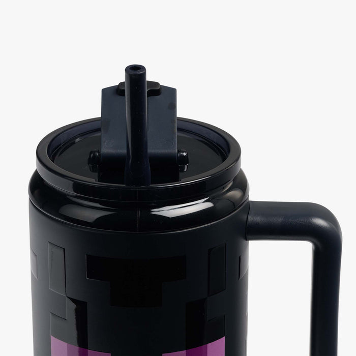 Straw View | Minecraft Enderman 32 Oz Travel Mug::::Silicone straw