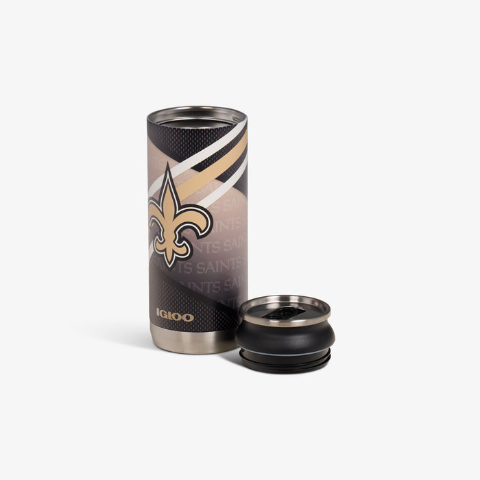 Open View | New Orleans Saints 16 Oz Can::::Removable lid