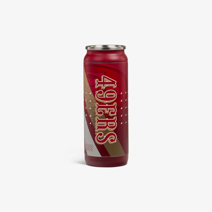 Back View | NFL 16 Oz Can::49ers::Double-wall, vacuum-insulated