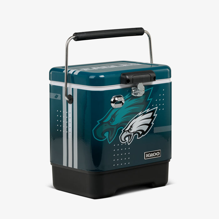 Angle View | NFL Legacy 20 Qt Cooler::Eagles::Built-in bottle opener